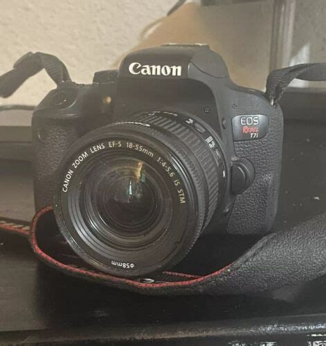 Canon Eos Rebel T7i 242 Mp Digital Slr Camera With Ef S 18 55mm Is Stm Lens Kit Ebay