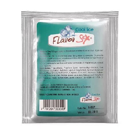 Cool Ice Lubricante Intimo Fr O Marca Flavor Sex Sachet Gr