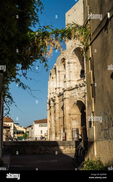 Roman Amphitheater Arles Provence France Europe Stock Photo Alamy