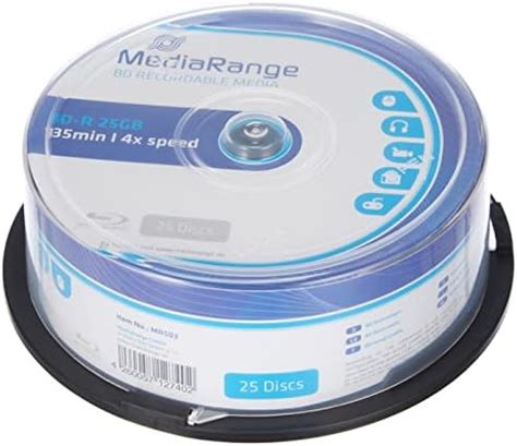 MediaRange MR503 BD R Blu ray Disc 135 min Amazon de Computer Zubehör