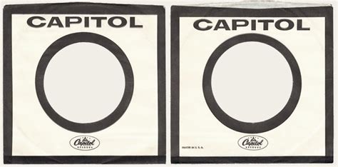 The Capitol 6000 Website Capitol Inner Sleeves For 78 Rpm 45 Rpm And