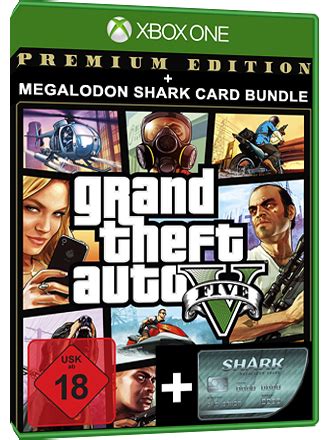 GTA 5 Premium Edition + Megalodon Card Xbox One - MMOGA