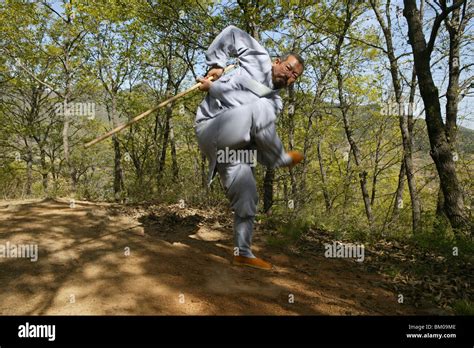 Shi Yanwen, Kung Fu master, near Shaolin, Song Shan, Henan province ...