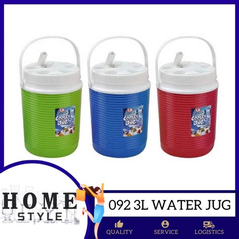 Unibest 092 3 Liters Convenient Drink Water Cooler Jug RANDOM COLORS