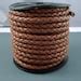 Leather Braided Cord Mm Saddle Brown Bolo Leather Excellent Quality