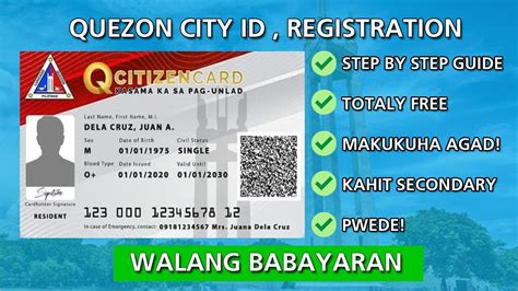 Paano Kumuha Ng Quezon City Id Qcitizen Card Valid Id For Quezon