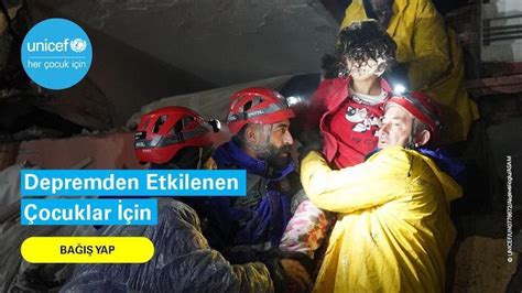 Onlar Bizim Gelece Imiz Unicef Depremden Etkilenen Ocuklar In