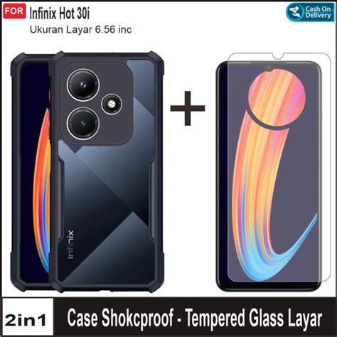 Jual In Hardcase Fusion Infinix Hot Hot I Transparant TG Layar Infinix Hot I
