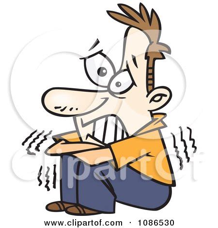 Clipart Scared Man Shaking - Royalty Free Vector Illustration by ...