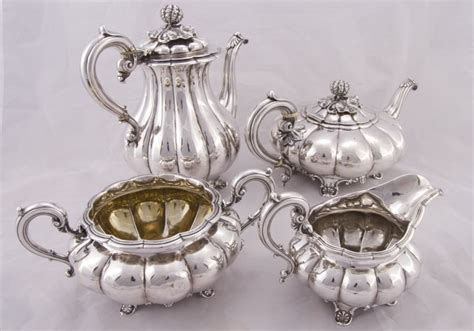 Antique Silver 4 Piece Ref No 06024 Regent Antiques