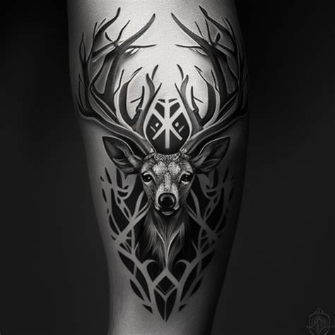 67 Antler Tattoo Ideas - TattooClue.com