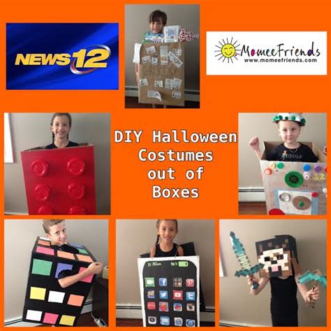 DIY Halloween Cardboard Box Costumes