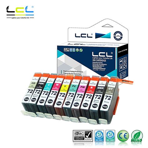 LCL PGI 72 PGI72 10 Pack Compatible Ink Cartridge For Canon PIXMA Pro