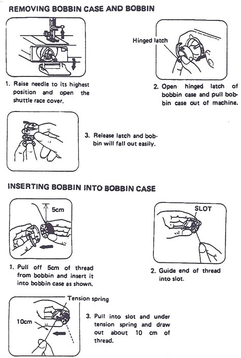 Singer Sewing Machine Bobbin Case Diagram