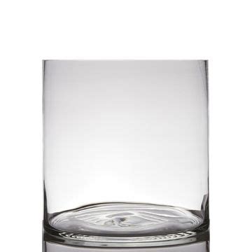 Vase Poser Au Sol En Verre Sansa Earth Cylindre Rond Transparent