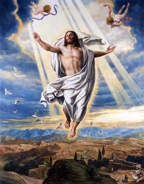 Jesus Ascension Painting at PaintingValley.com | Explore collection of ...