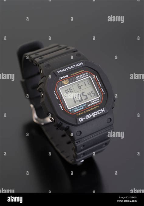 Casio G Shock Dw 5000c Digital Watch First Released In 1983 Stock Photo