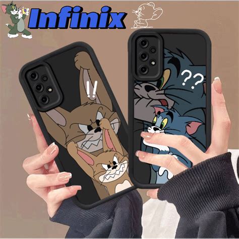 HP SoftTom And Jerry Case Couple Android Cellphone Casing INFINIX HOT Play Play