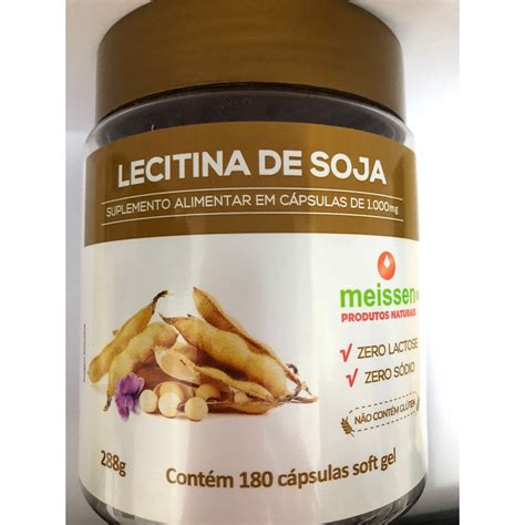 Lecitina De Soja 4 8g Em 3caps 180caps Meissen Submarino