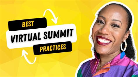 Want To Know The Best Practices For Virtual Summits Watch This Now