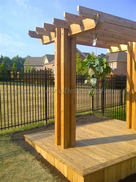 Pergola And Cedar Deck Design Toronto Decks Design And Deck Building Company Pvc Azek And Cedar