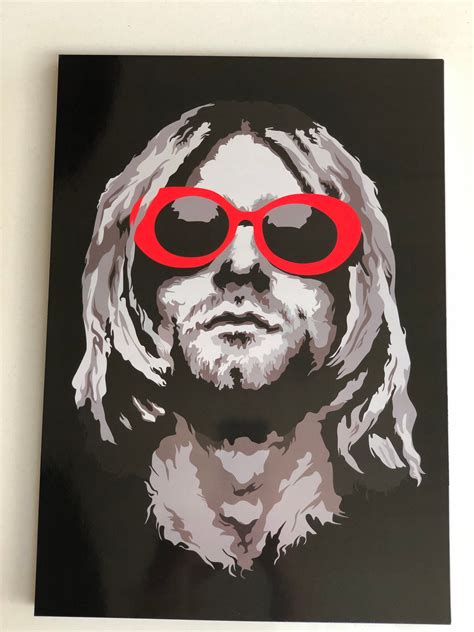 Nirvana Inspired Print Kurt Cobain Poster 90s Art Print - Etsy UK