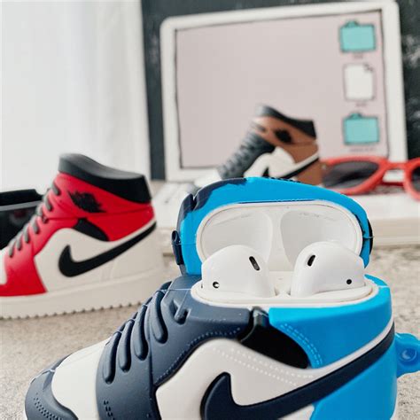 Nike Air Jordan Air 1 Sneaker Airpod Case Silicone For Airpod Etsy