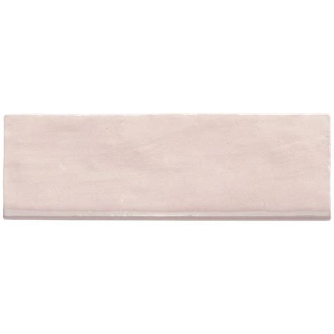 Portmore Pink X Glazed Ceramic Bullnose Tilebar