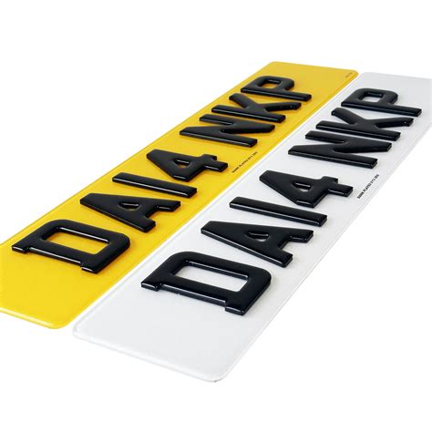 4d Acrylic With 3d Gel Road Legal Car Number Plates Dank Number Plates