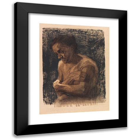 K The Kollwitz X Black Modern Framed Museum Art Print Titled Half