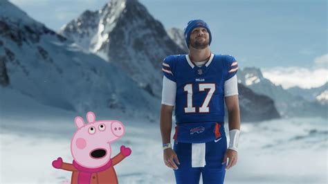 Josh Allen undefeated since commercial with Peppa Pig : r/nflmemes