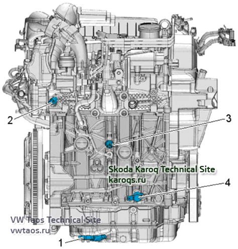 Бензиновый двигатель 1,4 TSI - расположение датчиков и компонентов | VW ...