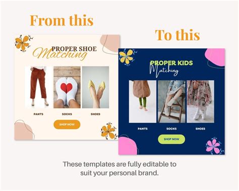 Fashion Instagram Post Template For Canva Minimalist Etsy