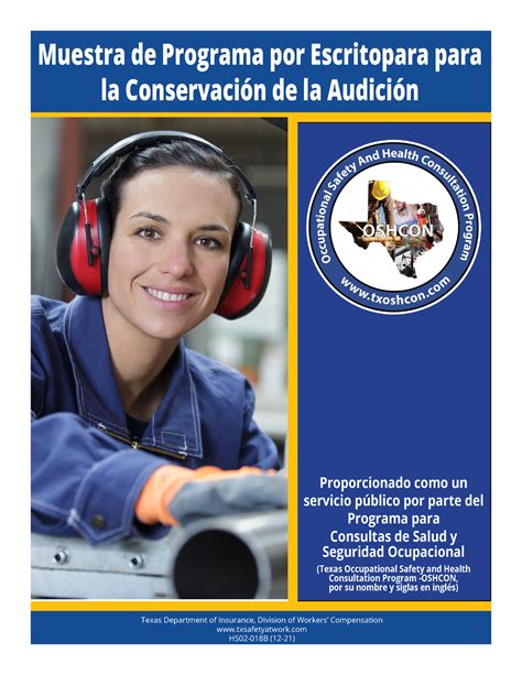 Programa DE Conservación DE LA Audición Muestra de Programa por