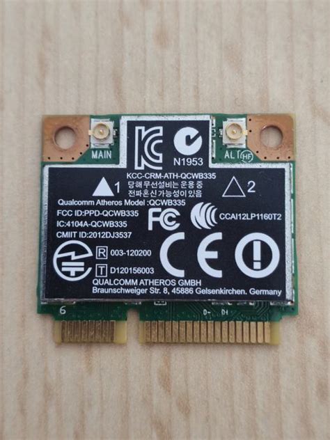 Hp Atheros Qcwb Wifi Bluetooth Bt Mini Pci E