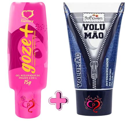 Kit Sex Shop Casal Gel Volumão Vasodilatador Para Aumento Excitante Feminino Goze Shopee Brasil
