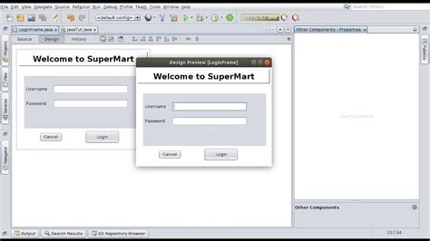 Java Swing Gui Login Dialog With Netbeans Ide Youtube