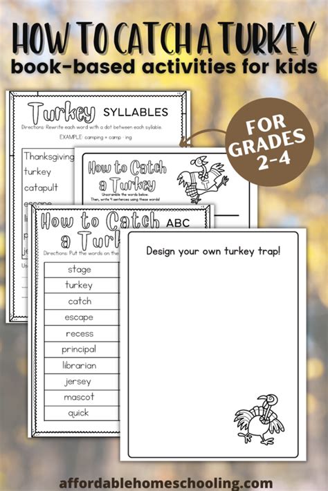 Free How To Catch A Turkey Worksheets For Elementary