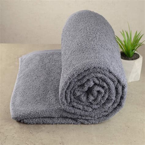 ᐉ Простынь махровая GM TEXTILE 190х200 см Серый • Купить в Киеве ...