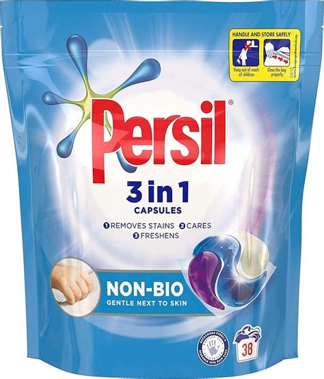 Persil In Non Bio Colour Washing And Stain Removal Capsules Clean