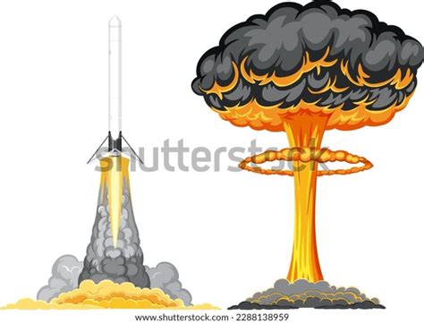 Atomic Bomb Mushroom Cloud Illustration Stock Vector (Royalty Free ...