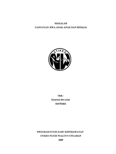 PDF Gangguan Jiwa Pada Remaja DOKUMEN TIPS