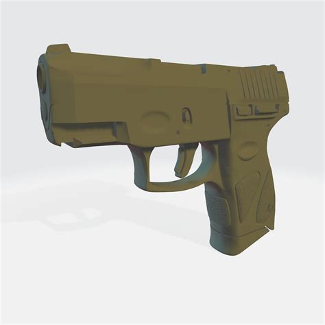 Taurus G2c Pistol 3d Model For 3d Printing Stl Prop Practice Etsy