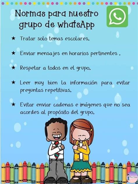 Reglas Para Grupo De Whatsapp Frases Para Alumnos Material Docente