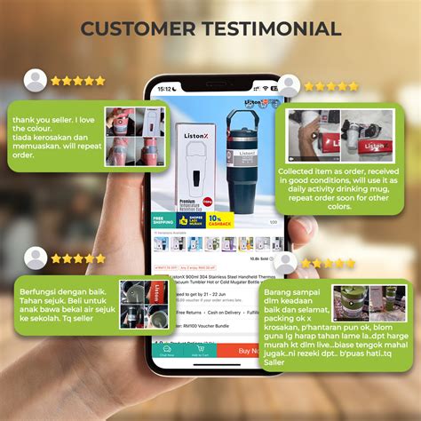 Listonx Ml Stainless Steel Handheld Thermos Insulated Vacuum Tumbler Hot Or Cold Mugater