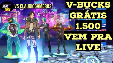 Fortnite V bucks Sorteio De 1 500 V BUCKS Leia A Descrição YouTube