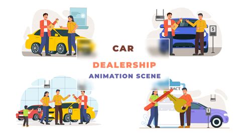 Car Dealership Animation Scene, After Effects Project Files | VideoHive