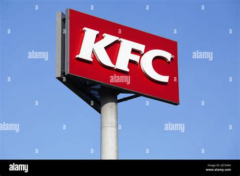 Gyhum Deutschland 22 Juli 2018 Kfc Logo Auf Einer Stange Kfc Ist