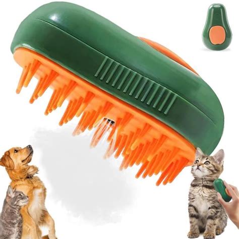 Brosse Chien Chat à Vapeur Brosse à Vapeur 3 en 1 pour Chat Steamy