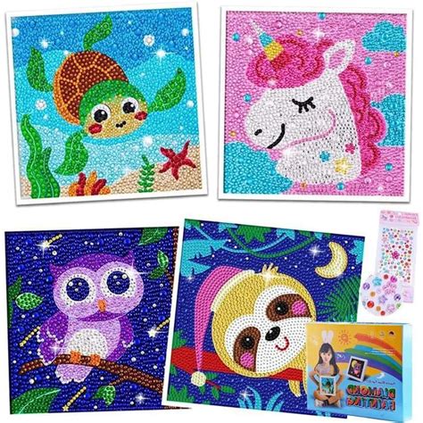 Diamond Painting Enfant Kit Complet Animaux Pi Ces D Diy Diamant